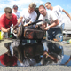 Illustration for article titled Heroic Tunachuckers Perform Amazon Engine Swap In 90 Minutes, Back In Race!